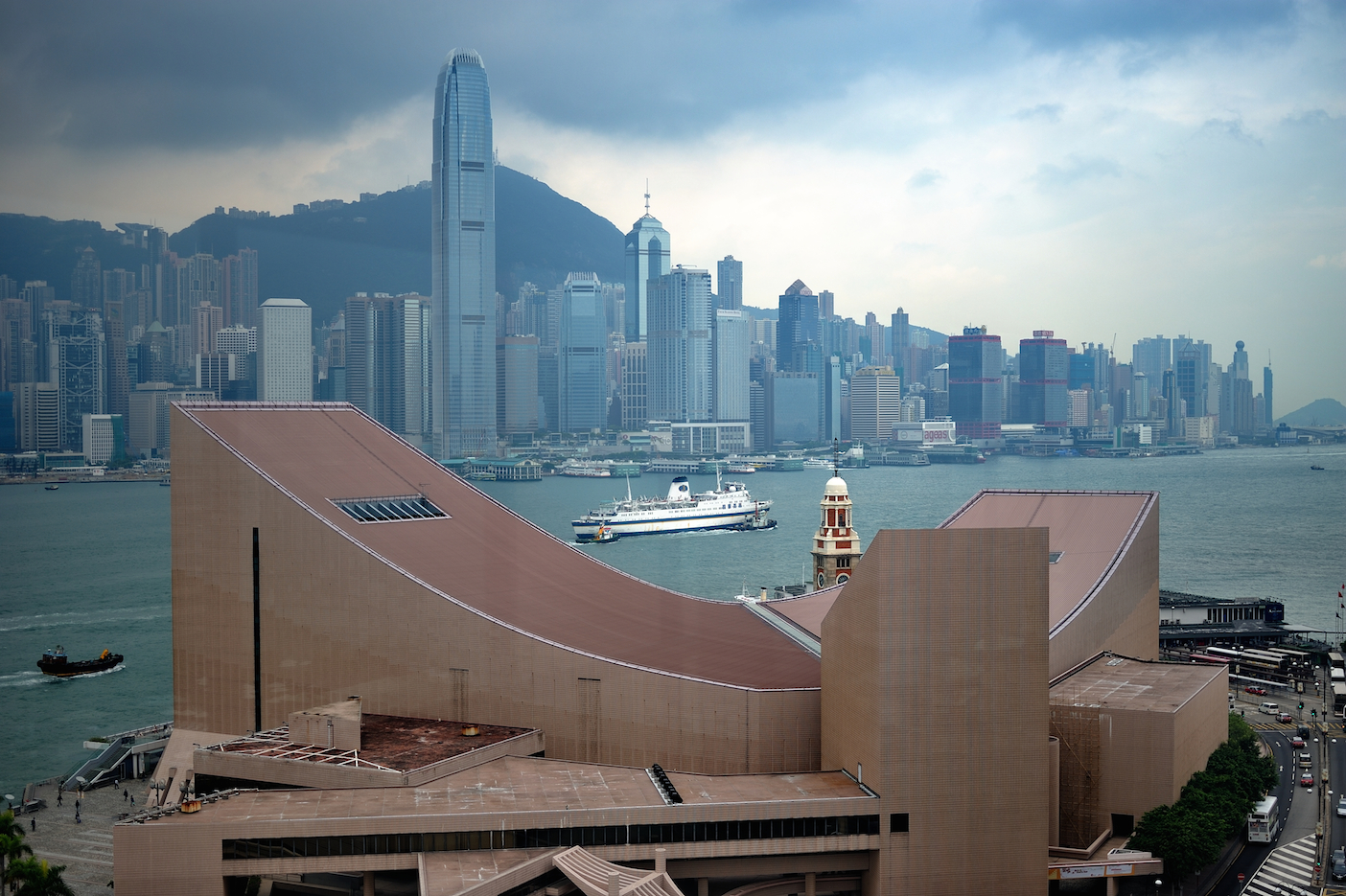 Hong Kong Island as viewed from Sheraton Towers-Kowloon