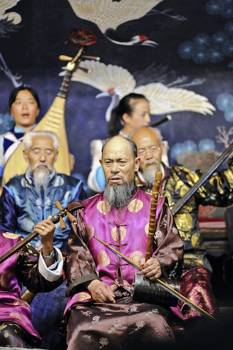 Naxi Orchestra playing traditional Baisha and Dongjing Music, Lijiang