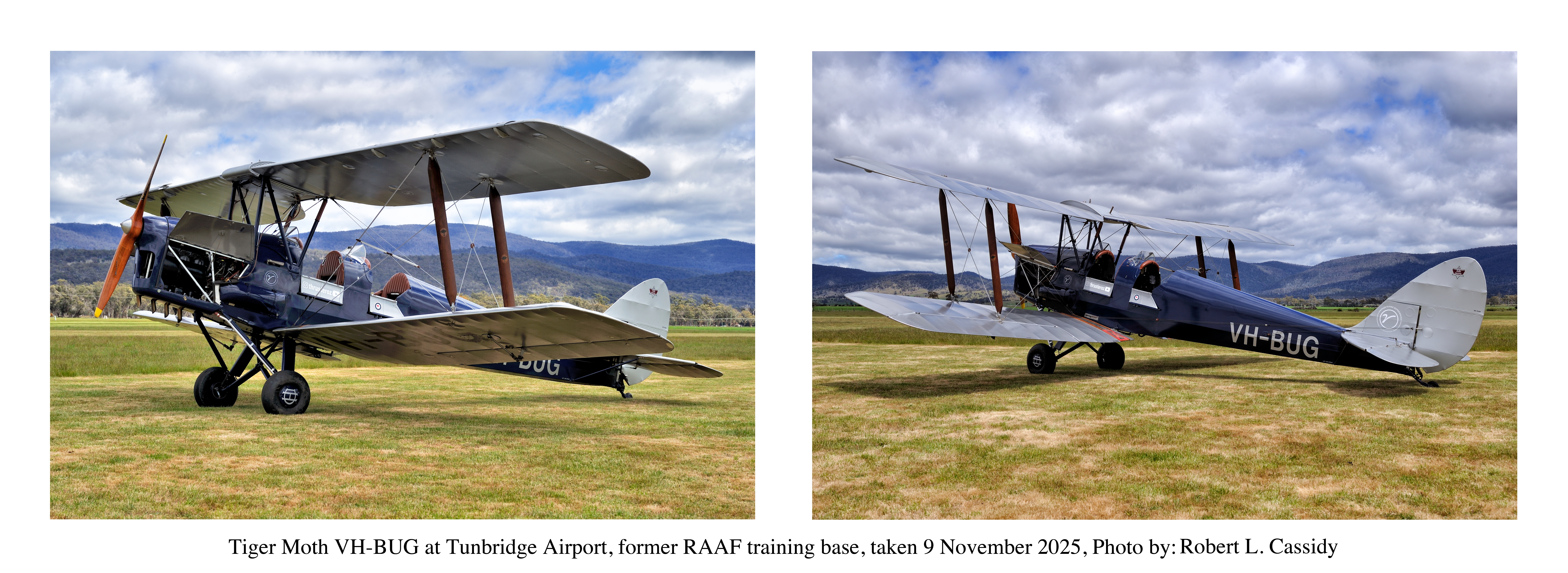 Tiger Moth at Tunbridge Airport, Tasmania